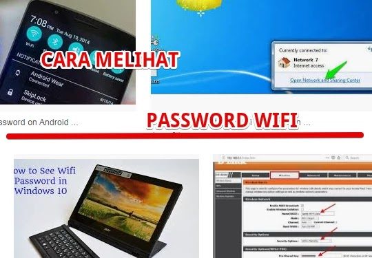 Cara melihat password wifi