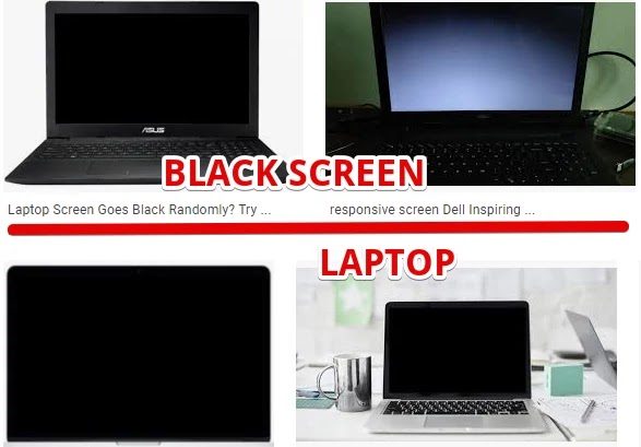 layar laptop hitam